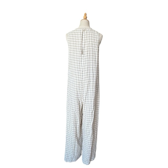Rachel Pally Linen blend Remy Jumpsuit in Tan Gingham - Picture 10 of 15